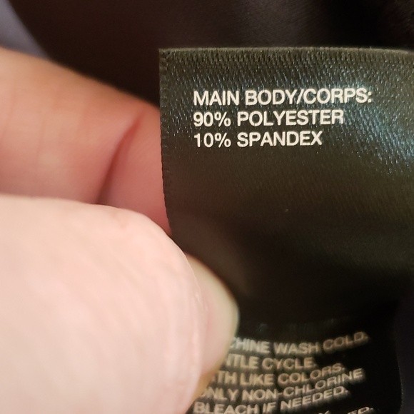 ZELLA Pullover Sweatshirt Mock Neck Funnel Neck Kangaroo Pocket Black Top - Picture 10 of 11